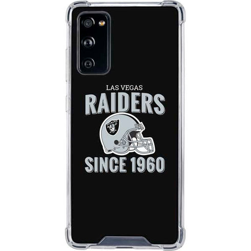 NFL Las Vegas Raiders Helmet Galaxy S20 FE Clear Case